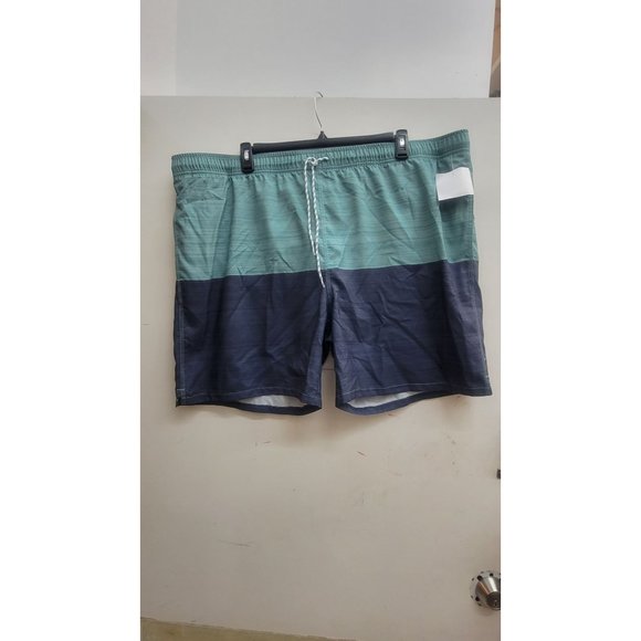 Men's Big & Tall 7" Colorblock Swim Shorts - Goodfellow & Co Blue 3XL - Picture 5 of 10